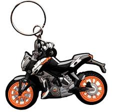 Llavero Moto Ktm Blanco Naranja