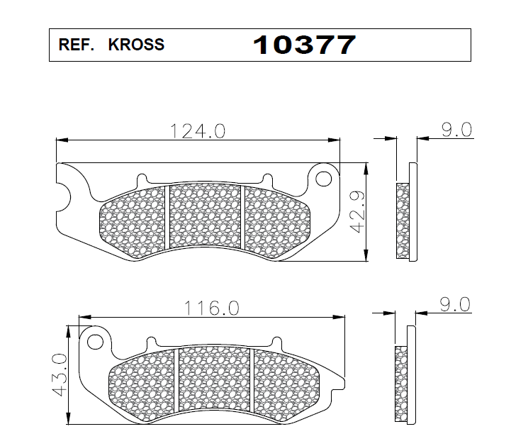 PASTILLAS KROSS 10377