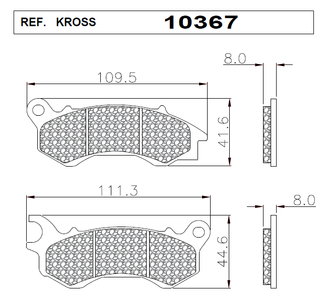 PASTILLAS KROSS 10367