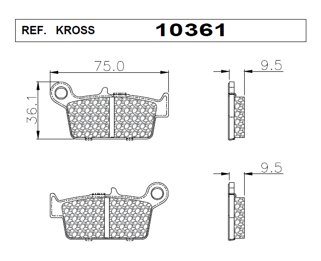 PASTILLAS KROSS 10361