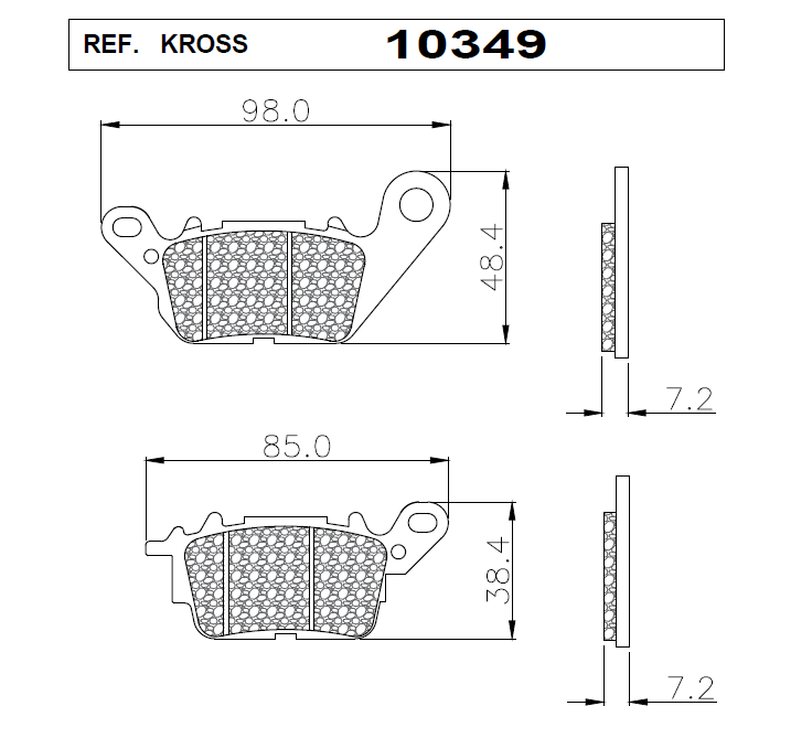 PASTILLAS KROSS 10349