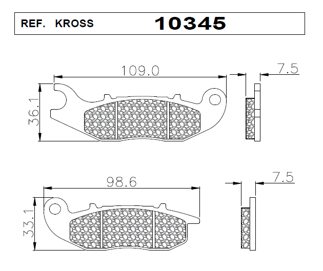 PASTILLAS KROSS 10345
