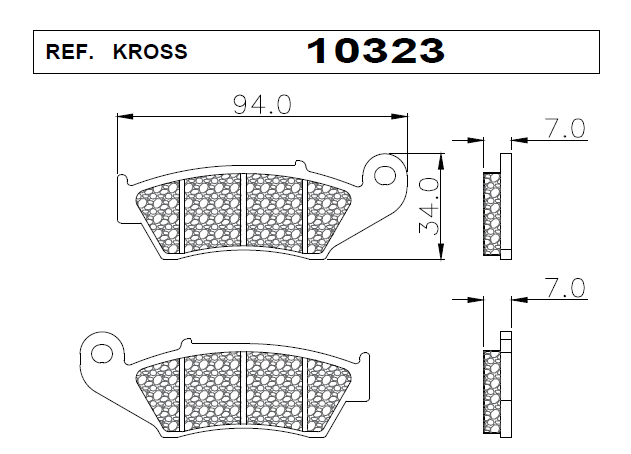 PASTILLAS KROSS 10323