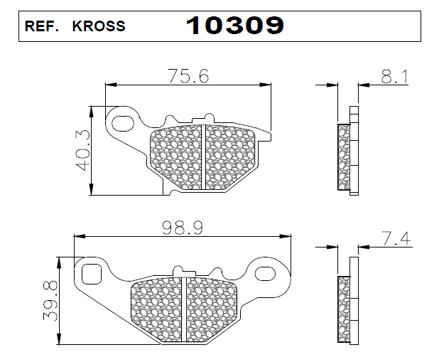 PASTILLAS KROSS 10309