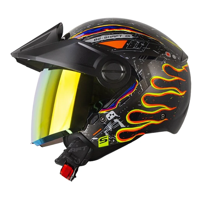 CASCO SHAFT 212 JET-XX GRIS MET NARANJA