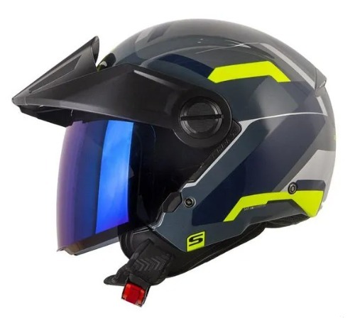 CASCO SHAFT 212 ZOUNTEX GRIS OSCURO AMAR BRILLO