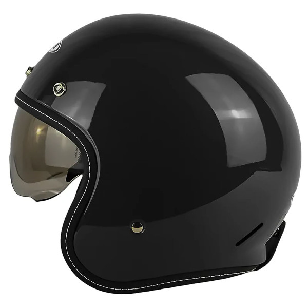 CASCO ZEUS 389 NEGRO BRILLO