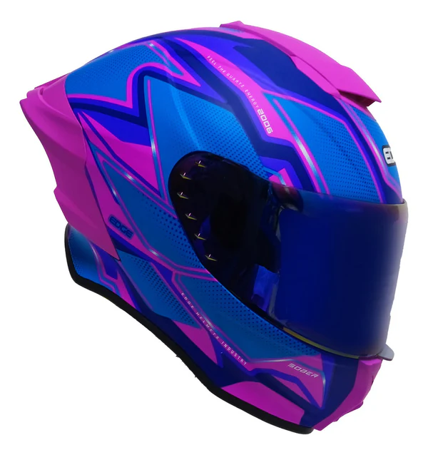CASCO EDGE SHANGHAI QUARTZ FUCSIA AZUL BRILLO