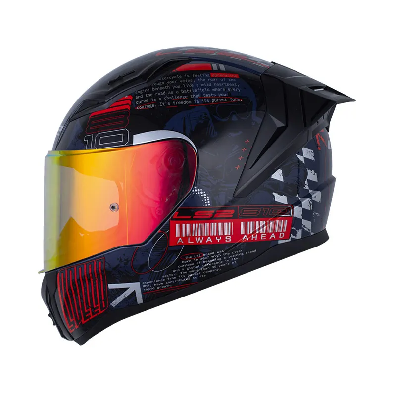 CASCO LS2 FF810 HISTORY AZUL ROJO