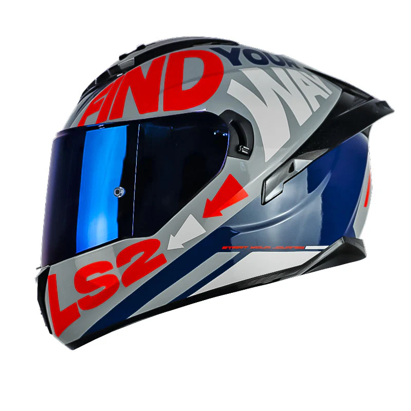 CASCO LS2 FF806 LIL SIMZ GRIS ROJO