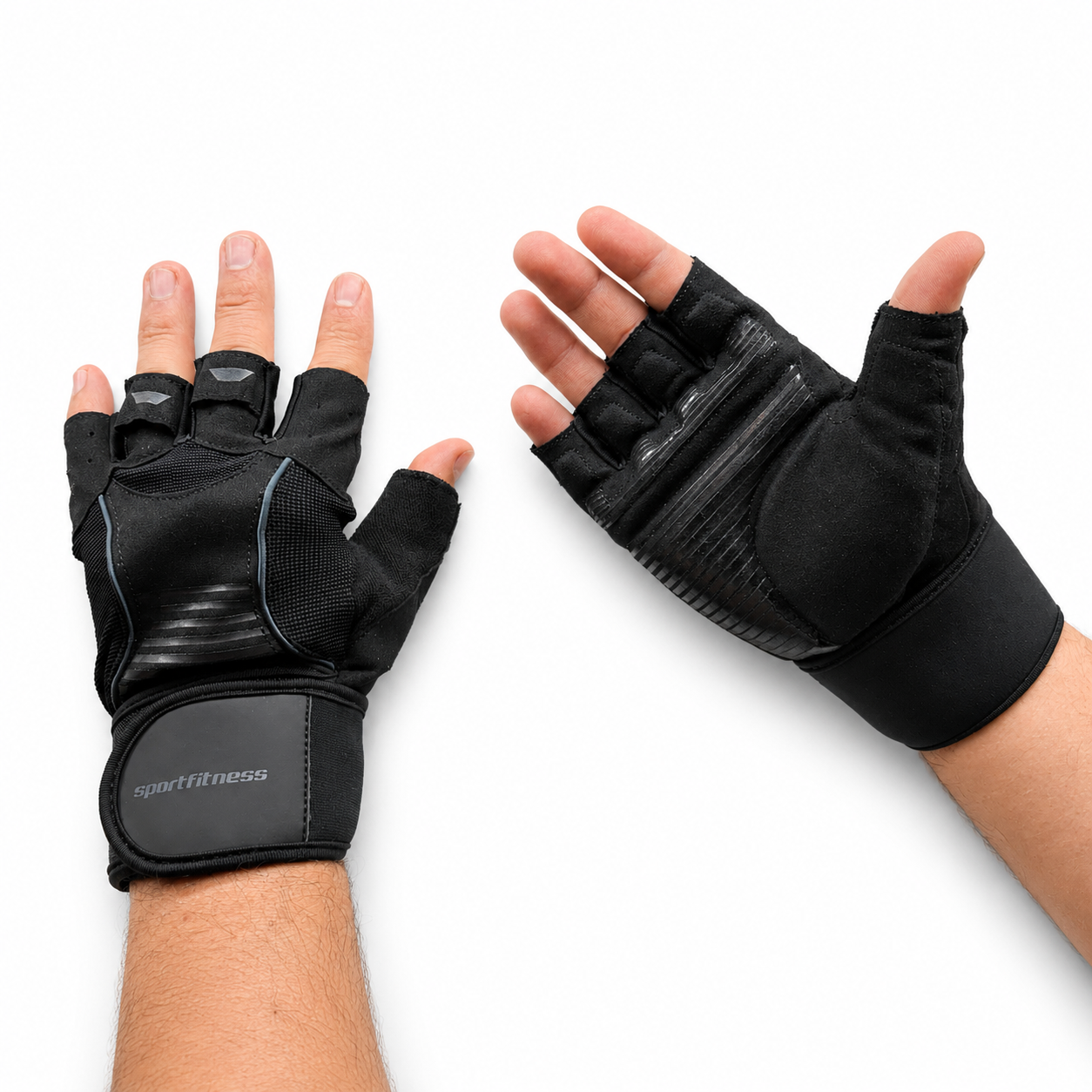 GUANTES HA  SPORTFITNESS NEGRO GRIS