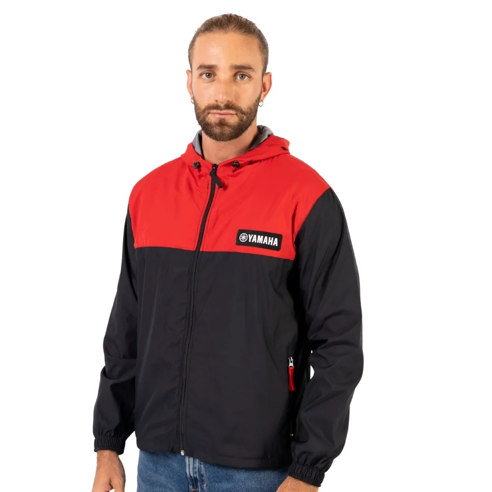 CHAQUETA CORTAVIENTO YAMAHA MAS NEGRO ROJO