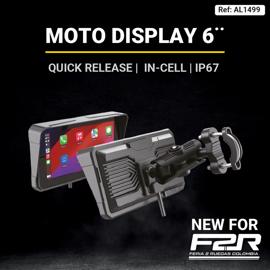MOTO CARPLAY MAXIM 6" QUITA FÁCIL