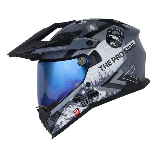 CASCO SHAFT PRO MX400DV OFF SIDE GRIS OSCURO MATE