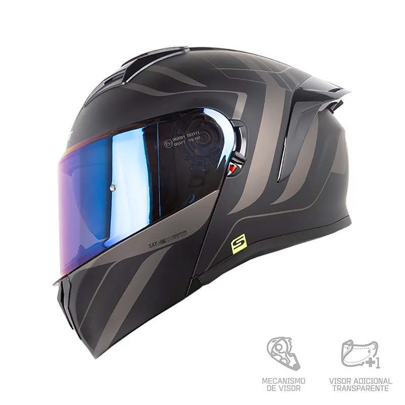 CASCO SHAFT 3820 MENTOX NEGRO GRIS