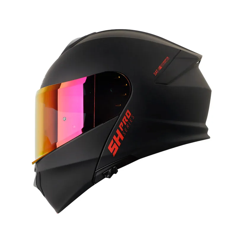 CASCO SHAFT PRO 4000DV SOLID NEGRO ROJO