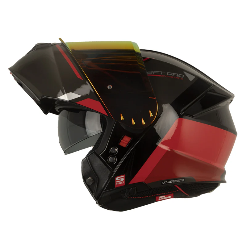 CASCO SHAFT PRO 4000 DV LACED NEGRO ROJO