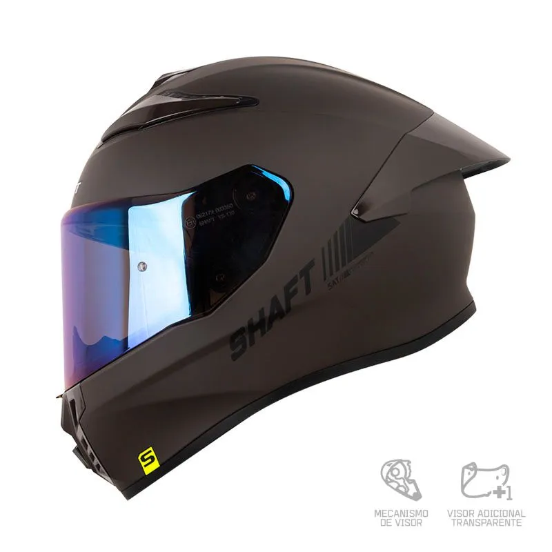 CASCO SHAFT 584 SOLID GRIS OSCURO NEGRO