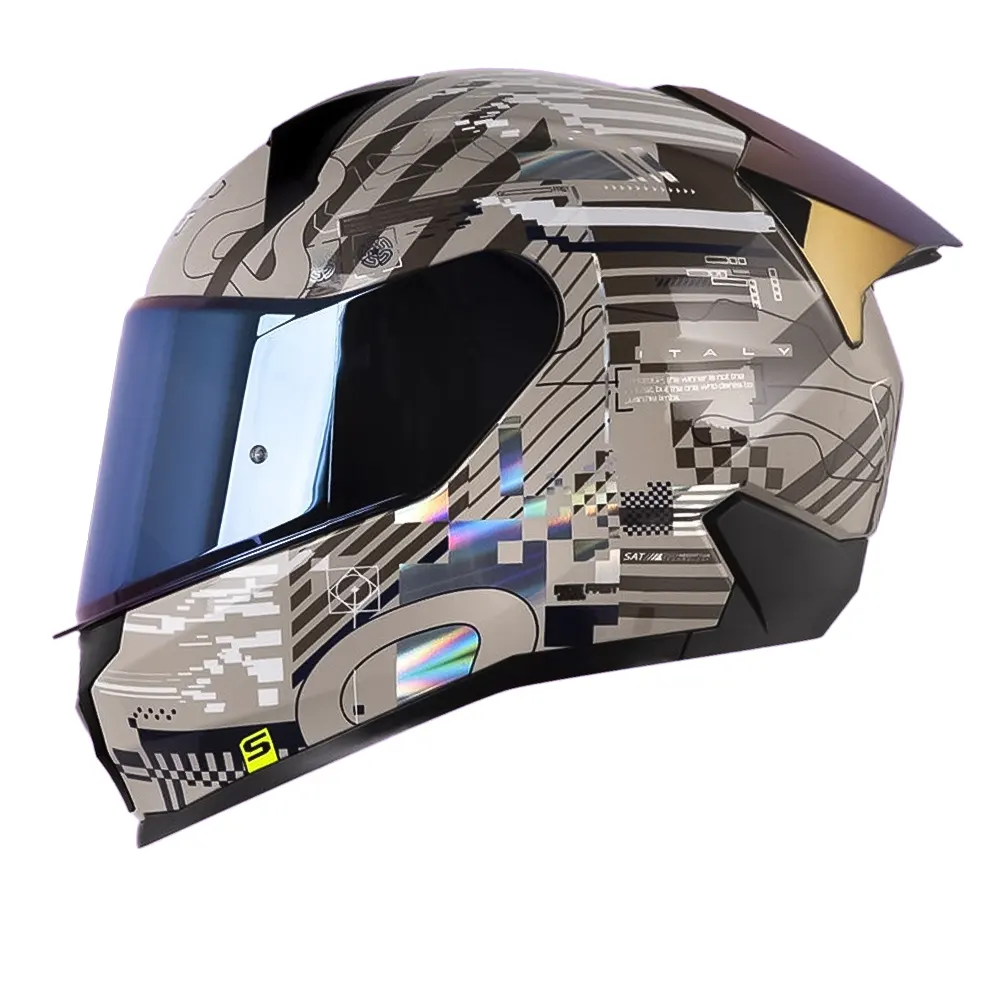 CASCO SHAFT 560 EVO CIRCUIT GRIS CLARO AZUL