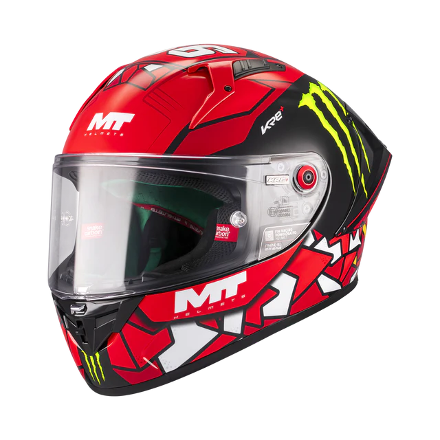CASCO MT PLUS KRE+ S PIQUERAS B5 ROJO NEGRO BLANCO