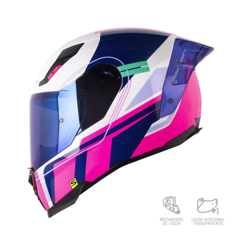 CASCO SHAFT 562R HELLA BLANCO MORADO