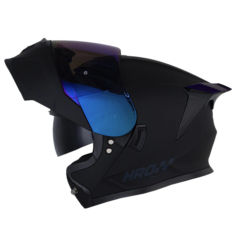 CASCO HRO 3460 SOLID NEGRO AZUL MATE