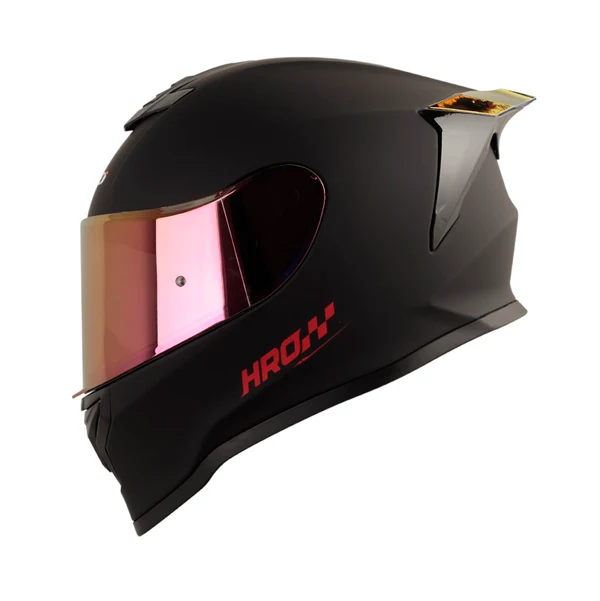 CASCO HRO 506SP SOLID NEGRO ROJO