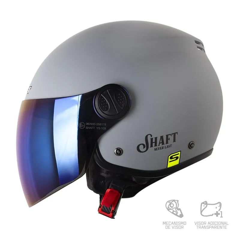 CASCO SHAFT ABIERTO 236 ROMA SOLID GRIS SILVER MATE