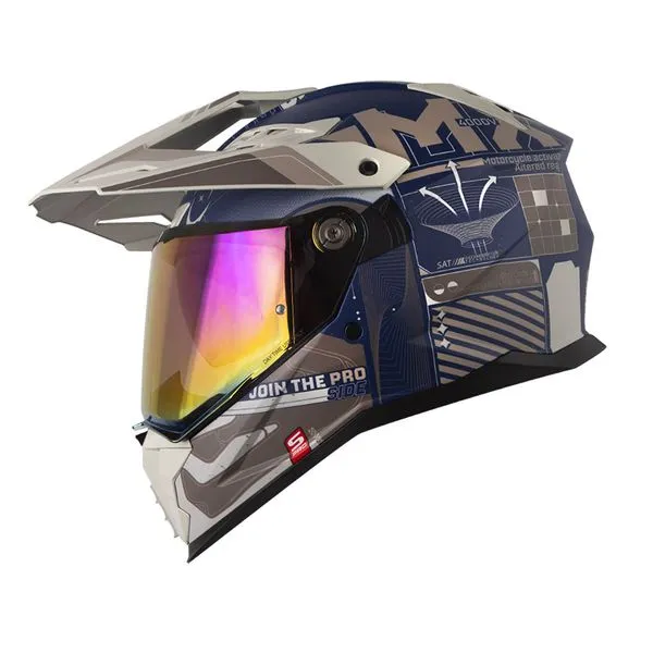 CASCO SHAFT PRO MX400DV CRYPTONE AZUL AR