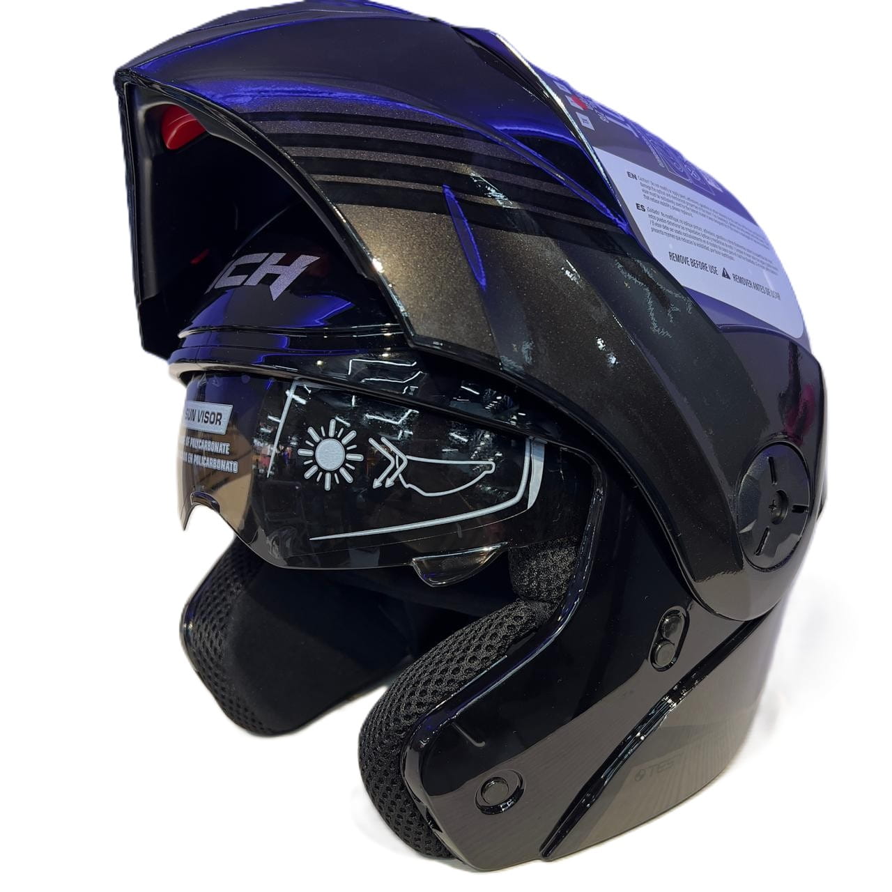 CASCO ICH 3110 XMAL NEGRO GRIS SILVER