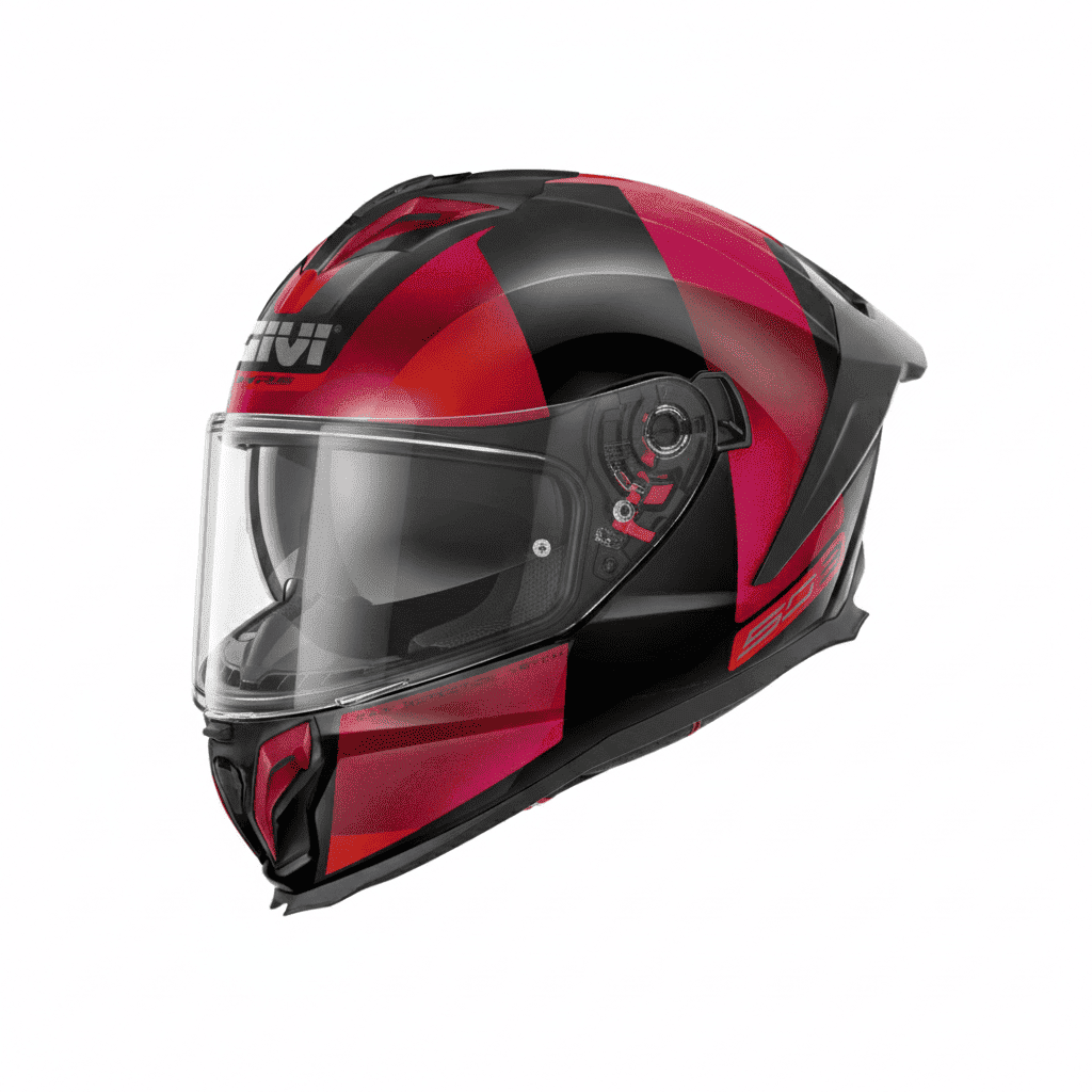 CASCO GIVI 50.3 VISION NEGRO ROJO BRILLO